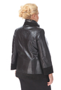 Женская кожаная куртка из натуральной замши с воротником 0900360-4