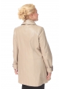 Женская кожаная куртка из натуральной кожи с воротником 0900401-5 вид сзади