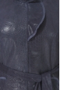 Женское кожаное пальто из натуральной замши (с накатом) с воротником 0900402-8 вид сзади