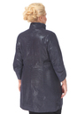 Женское кожаное пальто из натуральной замши (с накатом) с воротником 0900402-6 вид сзади