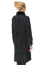 Женское кожаное пальто из натуральной замши с воротником, отделка кролик 0900403-3