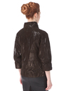 Женская кожаная куртка из натуральной замши (с накатом) с воротником 0900411-2