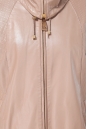 Женская кожаная куртка из натуральной кожи с воротником 0900420-4 вид сзади