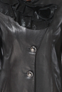 Женское кожаное пальто из натуральной кожи с воротником, отделка замша 0900505-2