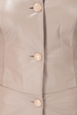Женская кожаная куртка из натуральной кожи с воротником 0900510-5 вид сзади