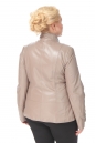 Женская кожаная куртка из натуральной кожи с воротником 0900510-7 вид сзади