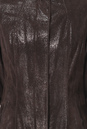 Женское кожаное пальто из натуральной замши (с накатом) с воротником 0900512-3