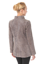 Женская кожаная куртка из натуральной замши (с накатом) с воротником 0900513-2