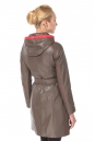 Женское кожаное пальто из натуральной кожи с воротником 0900517-3
