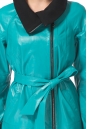 Женское кожаное пальто из натуральной кожи с воротником 0900556-3