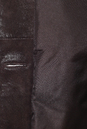 Женское кожаное пальто из натуральной замши (с накатом) с воротником, отделка кролик 0900611-10 вид сзади
