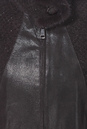 Женская кожаная куртка из натуральной замши (с накатом) с воротником, отделка норка 0900612-5 вид сзади