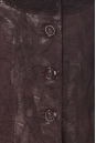 Женская кожаная куртка из натуральной замши (с накатом) с воротником, отделка норка 0900617-2
