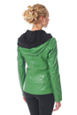 Женская кожаная куртка из натуральной кожи с капюшоном 0900635-2