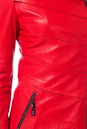 Женская кожаная куртка из натуральной кожи с капюшоном 0900636-3