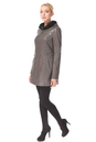Женское кожаное пальто из натуральной кожи с капюшоном 0900656-2