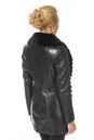 Женская кожаная куртка из натуральной кожи с воротником, отделка кролик 0900730-4