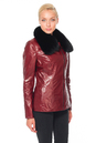 Женская кожаная куртка из натуральной кожи с воротником, отделка песец 0900766-3