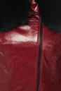 Женская кожаная куртка из натуральной кожи с воротником, отделка песец 0900766-6