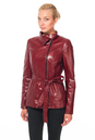 Женская кожаная куртка из натуральной кожи с воротником, отделка песец 0900766-2