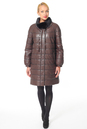 Женское кожаное пальто из натуральной кожи с воротником, отделка норка 0900781-4