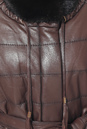 Женское кожаное пальто из натуральной кожи с воротником, отделка норка 0900781-5