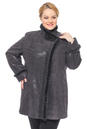 Женское кожаное пальто из натуральной замши с воротником, отделка норка 0900810