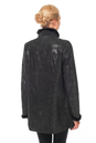 Женское кожаное пальто из натуральной замши с воротником, отделка норка 0900810-2