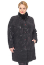 Женское кожаное пальто из натуральной замши с воротником, отделка норка 0900811