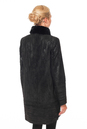 Женское кожаное пальто из натуральной замши с воротником, отделка норка 0900811-5