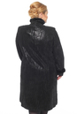 Женское кожаное пальто из натуральной замши с воротником, отделка норка 0900812-10 вид сзади