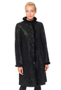 Женское кожаное пальто из натуральной замши с воротником, отделка норка 0900812-3