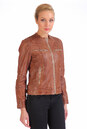 Женская кожаная куртка из натуральной кожи без воротника 0900861