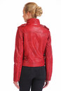 Женская кожаная куртка из натуральной кожи с воротником 0900862-4