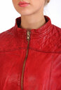 Женская кожаная куртка из натуральной кожи с воротником 0900863-3