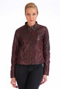 Женская кожаная куртка из натуральной кожи с воротником 0900865