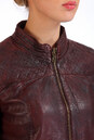 Женская кожаная куртка из натуральной кожи с воротником 0900865-5