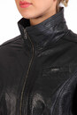Женская кожаная куртка из натуральной кожи с воротником, отделка искусственный мех 0900895-5