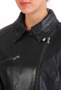 Женская кожаная куртка из натуральной кожи с воротником, отделка искусственный мех 0900896-4