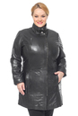 Женская кожаная куртка из натуральной кожи с воротником 0900904-10 вид сзади