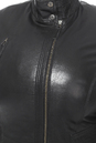 Женская кожаная куртка из натуральной кожи с воротником 0900904-7 вид сзади
