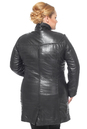 Женская кожаная куртка из натуральной кожи с воротником 0900904-9 вид сзади