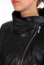 Женская кожаная куртка из натуральной кожи с воротником, отделка искусственный мех 0900914-6