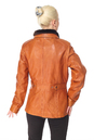 Женская кожаная куртка из натуральной кожи с воротником, отделка искусственный мех 0900924-2
