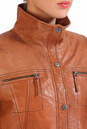 Женская кожаная куртка из натуральной кожи с воротником 0900933-2