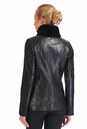 Женская кожаная куртка из натуральной кожи с воротником, отделка кролик 0900941-2