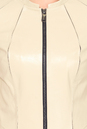 Женская кожаная куртка из натуральной кожи без воротника 0900950-4
