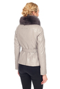 Женская кожаная куртка из натуральной кожи с воротником, отделка песец 0900965-6