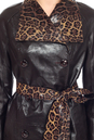 Женское кожаное пальто из натуральной кожи с воротником 0900974-4