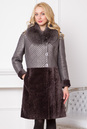Женское кожаное пальто из натуральной кожи с воротником, отделка песец 0901015